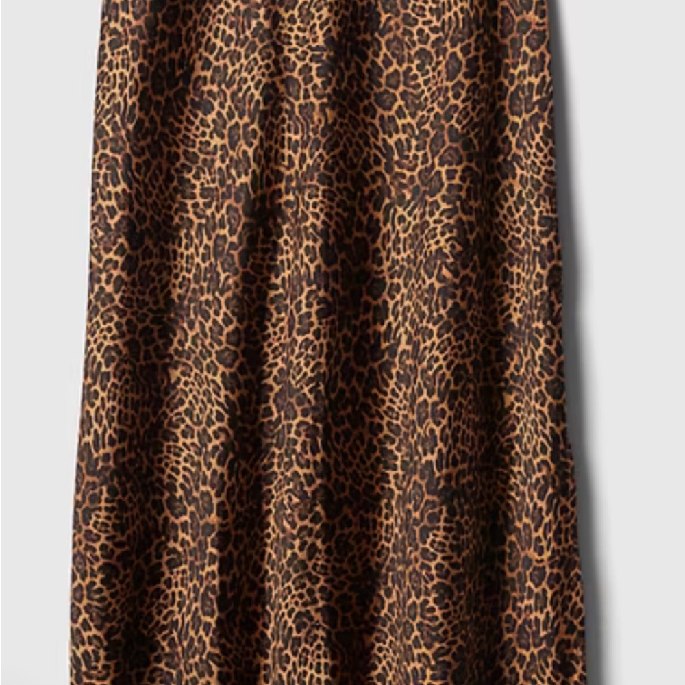 GAP Leopard Print Midi Skirt